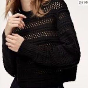 Wilfred from Aritzia ‘Lolan’ Open-Knit Sweater, 100% Merino Wool, Size M